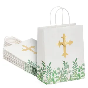 15x Religious Party Gift Bags for Kids Christening Baptism First Multi