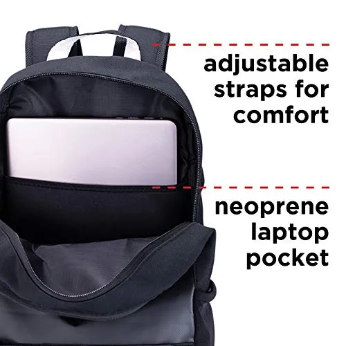 187 Killer Pads Standard Issue Backpack with Skateboard Straps, Black