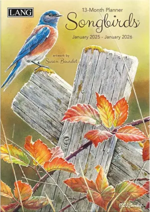 2025 Lang Monthly Planner - Songbirds