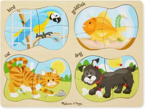 4-in-1 Peg Puzzle - Pets
