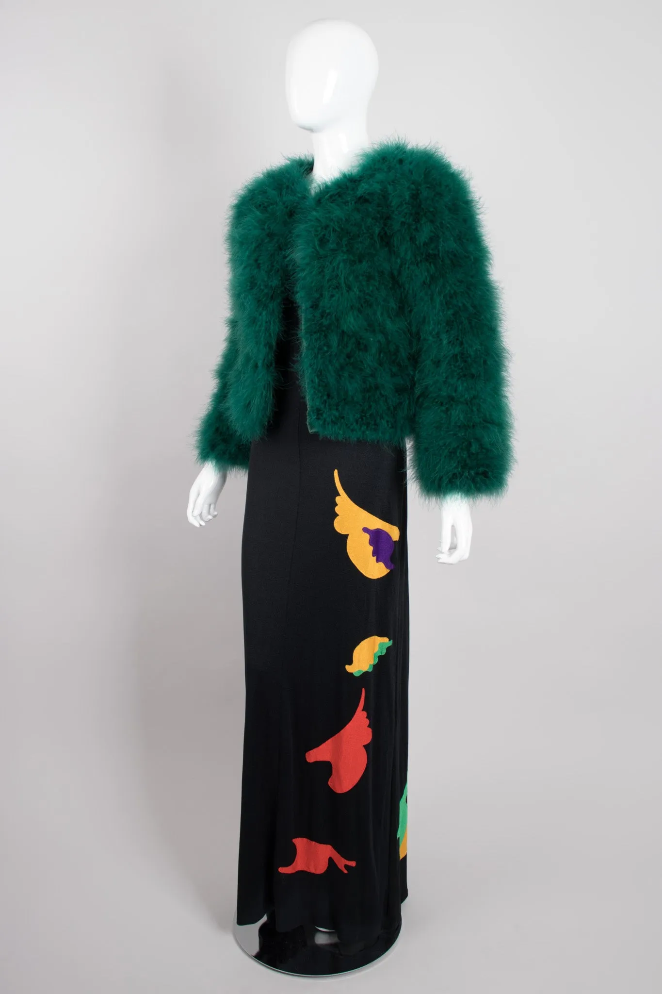 4U2 Keyhole Appliqué Jersey Dress