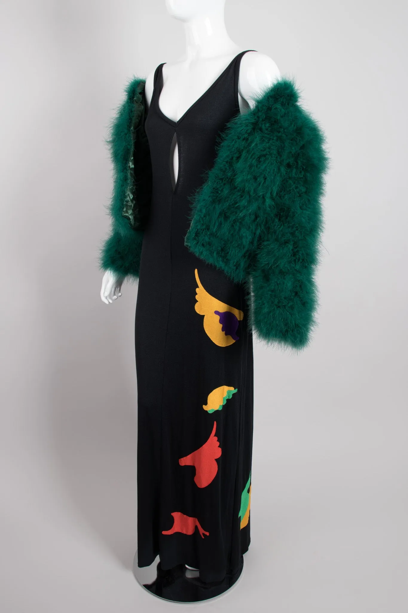 4U2 Keyhole Appliqué Jersey Dress