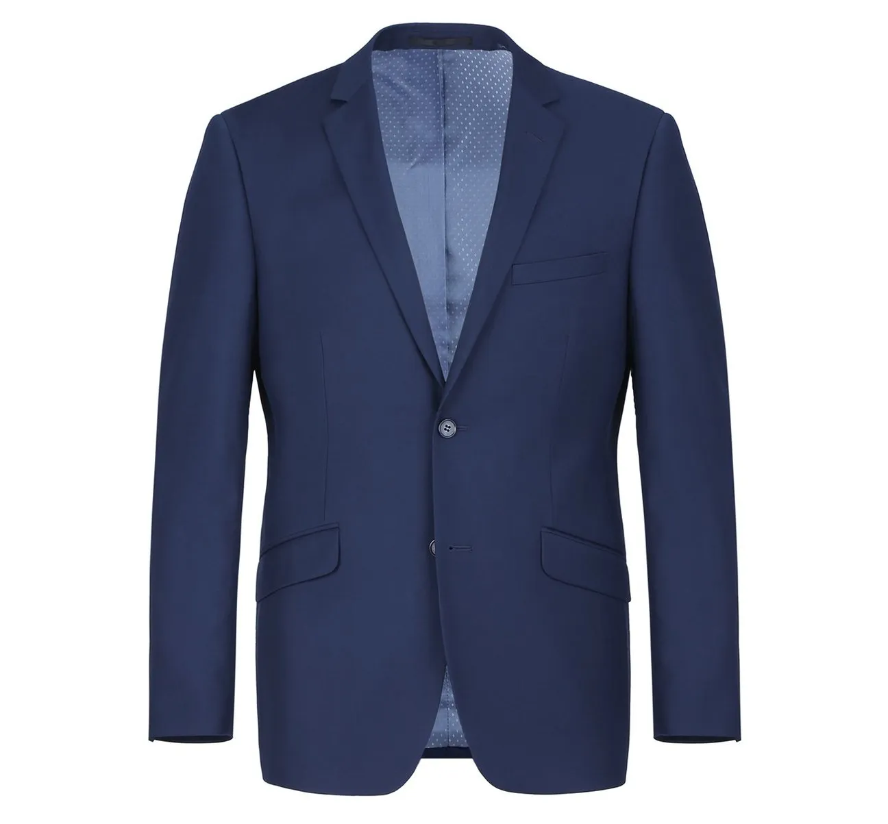 Alessandro Vitello by Renoir 2-Piece Slim Fit Notch Lapel Solid Suit 201-18