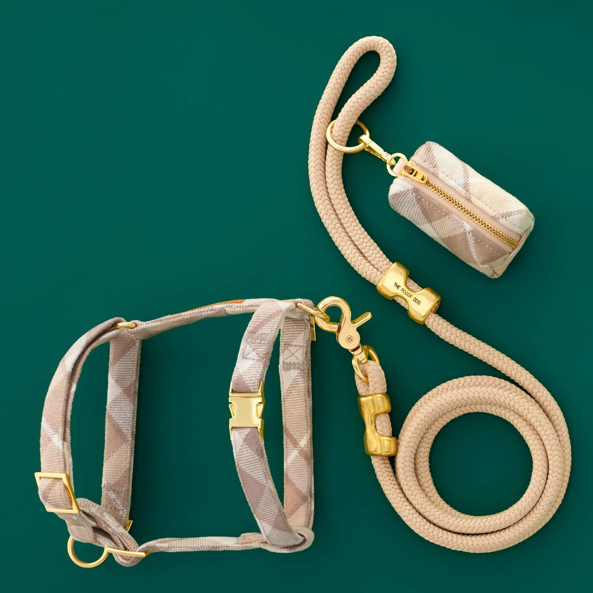 Andover Plaid Flannel Harness Walk Set