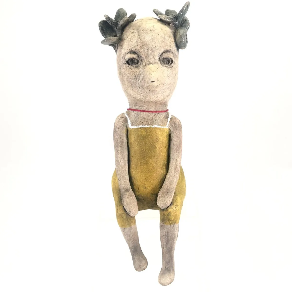 Ashley Benton - Sitting Sculpture - "Lila is a bird with many interests"