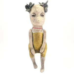 Ashley Benton - Sitting Sculpture - "Lila is a bird with many interests"