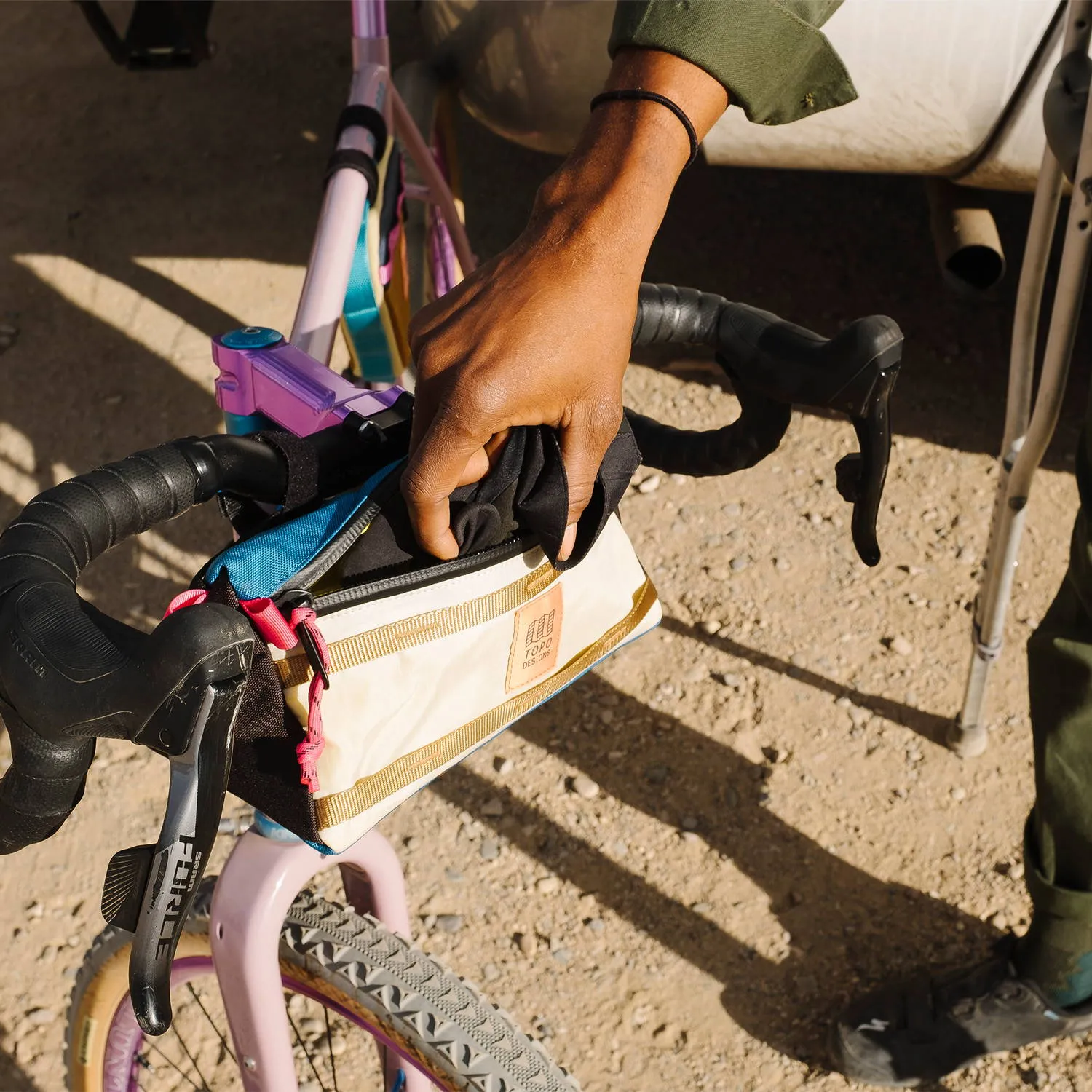Bike Bag Mini Mountain Bone White/Blue