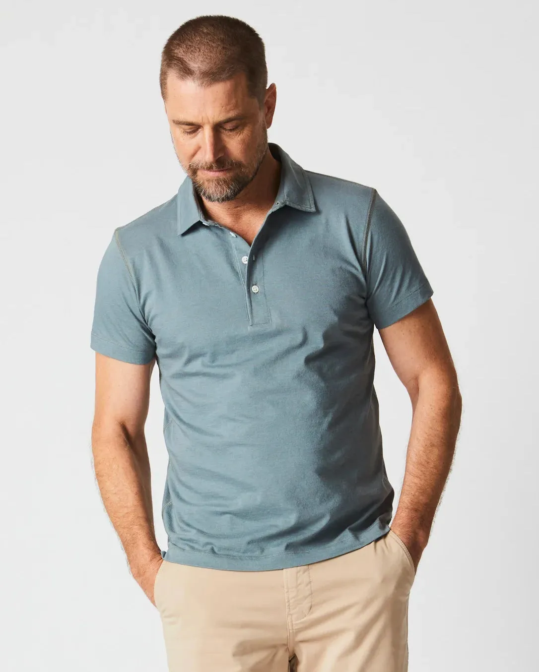Billy Reid Pensacola Subtle Stripe Polo