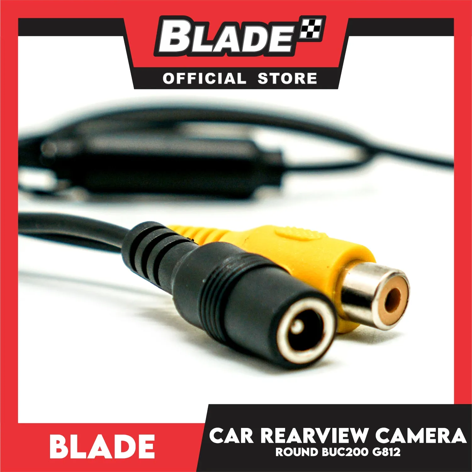 Blade Back Up Camera RND with LED BUC200 G812 (Black) Car Rearview Camera