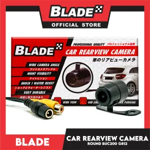 Blade Back Up Camera RND with LED BUC200 G812 (Black) Car Rearview Camera