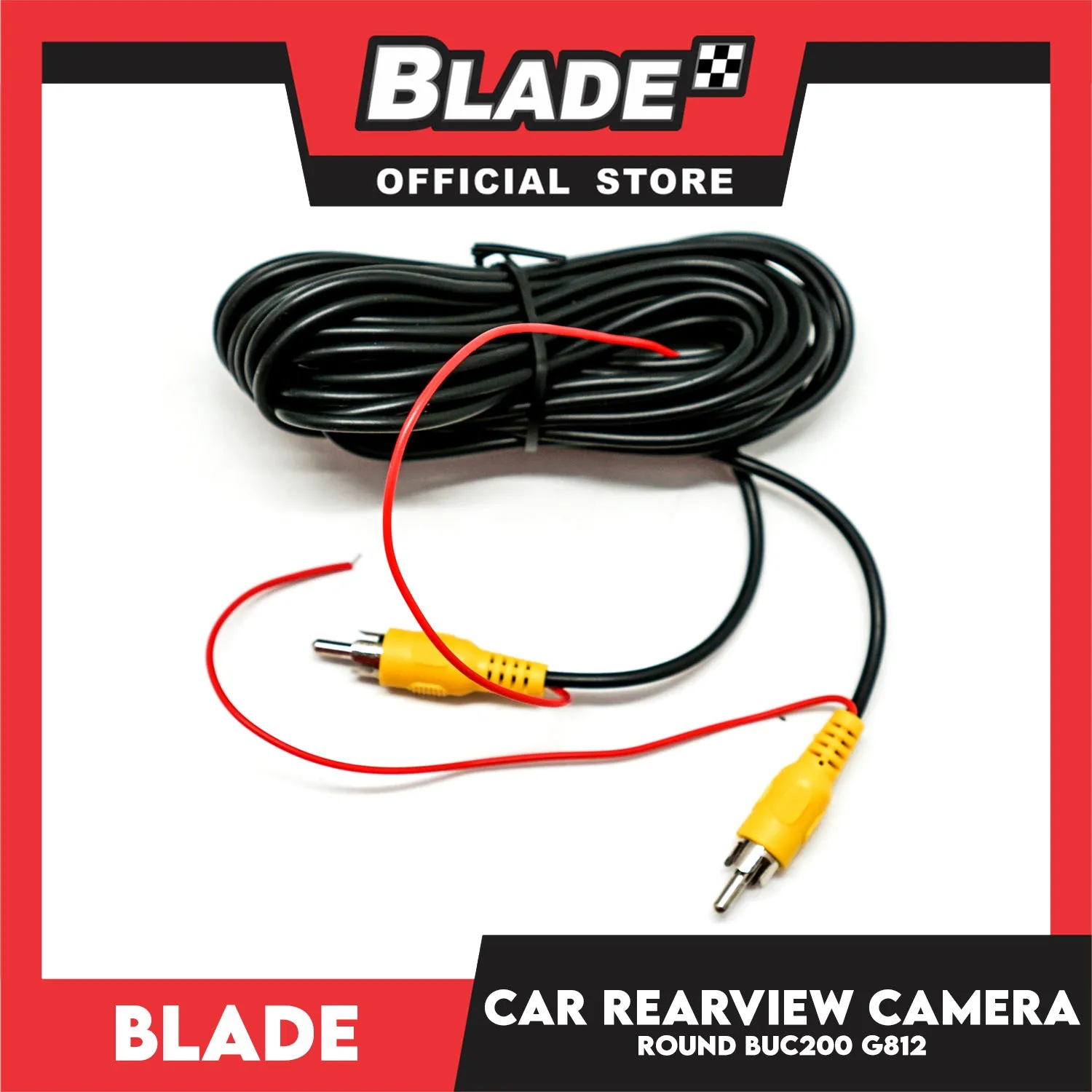 Blade Back Up Camera RND with LED BUC200 G812 (Black) Car Rearview Camera