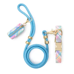 Blooming Plaid Collar Walk Set