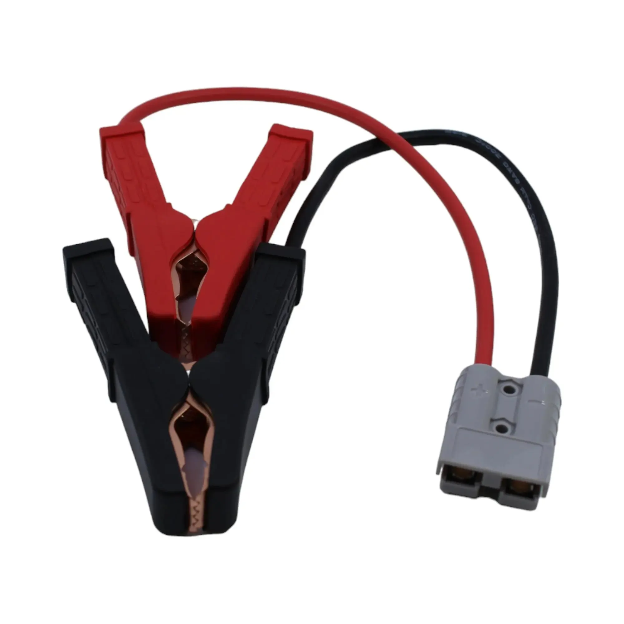 BMPRO Anderson Style 50A Plug to Insulated Battery Clamps (8mm2) - 30cm