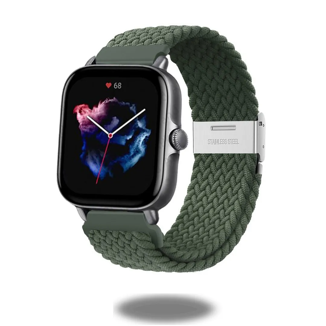 Braided Nylon Adjustable Band for Amazfit Watch