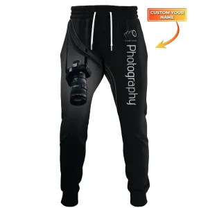 Camera 3D Pants Photography Sweatpants Custom Photographer Jogger