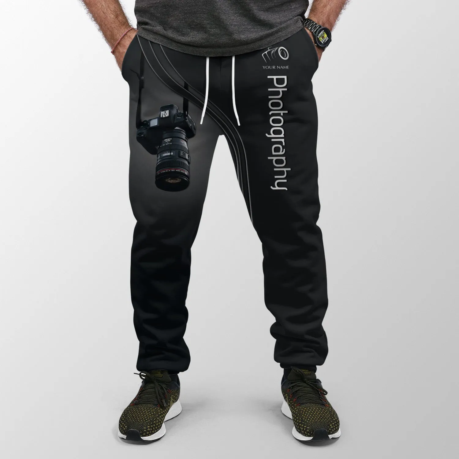 Camera 3D Pants Photography Sweatpants Custom Photographer Jogger