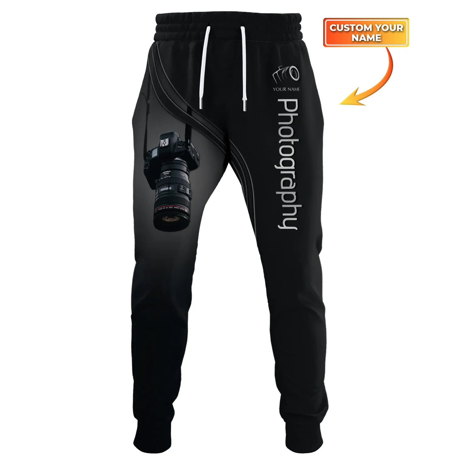 Camera 3D Pants Photography Sweatpants Custom Photographer Jogger