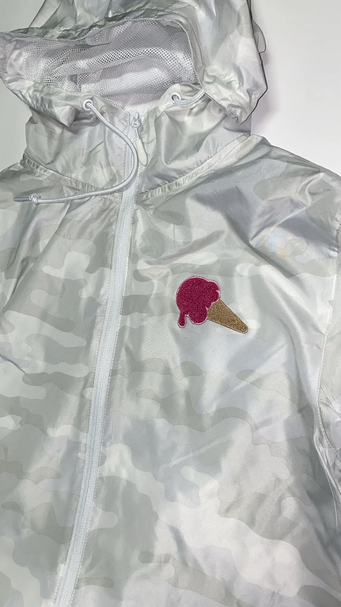 Chenille Camo Windbreaker