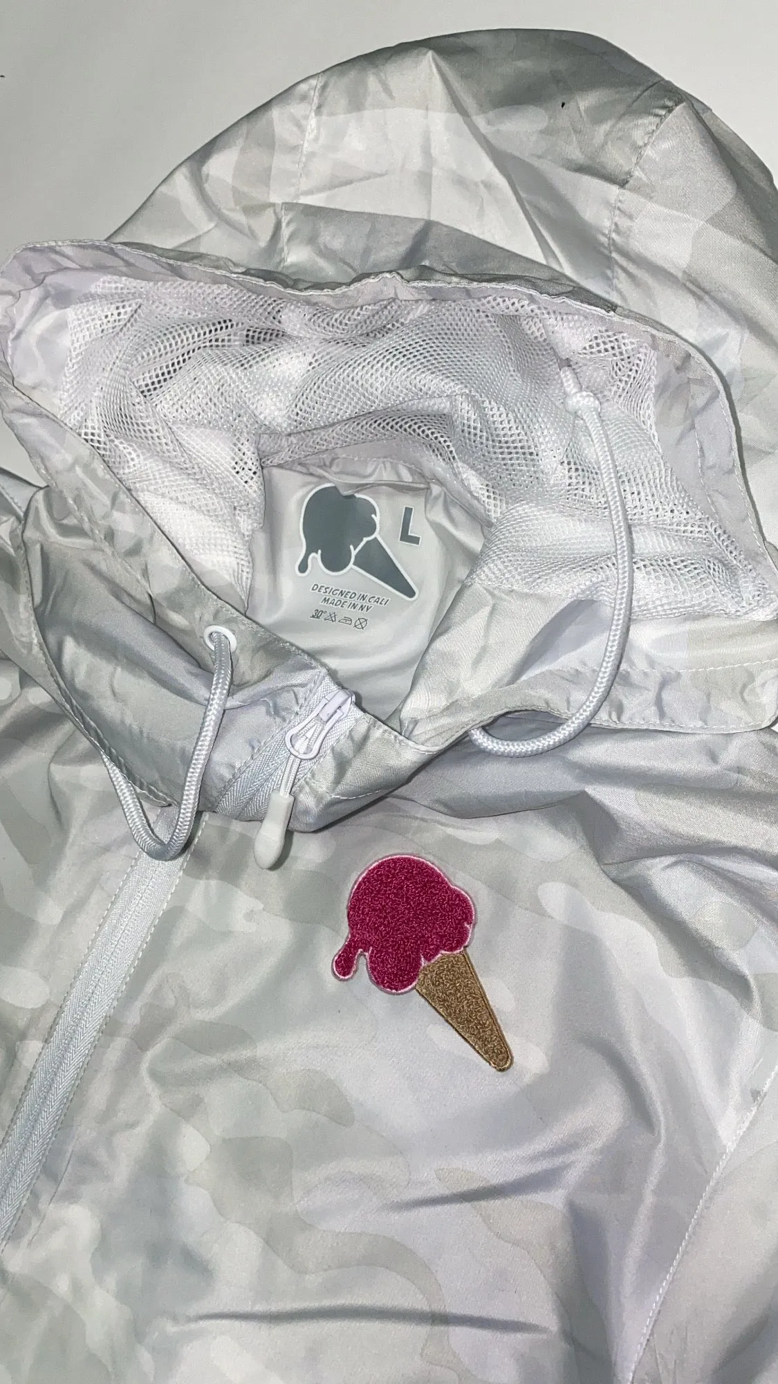 Chenille Camo Windbreaker