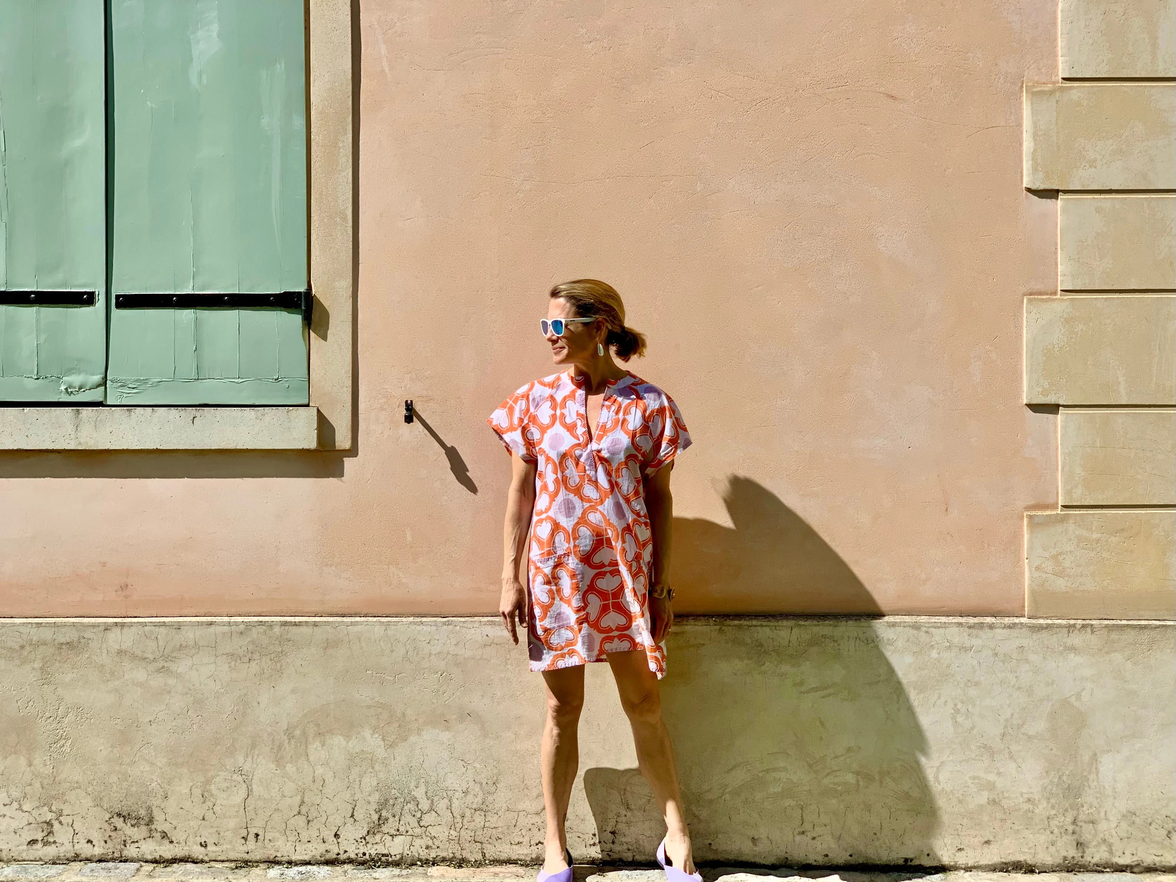 Coral Condor Sundress / Short Kaftan