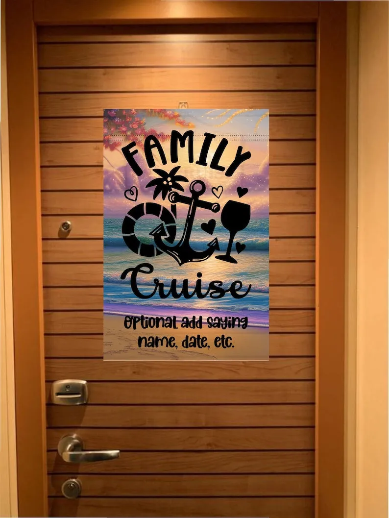 Cruise Door Decoration, Personalized Magnetic Cruise Door Decor, Family Cruise, Cruise Decoration