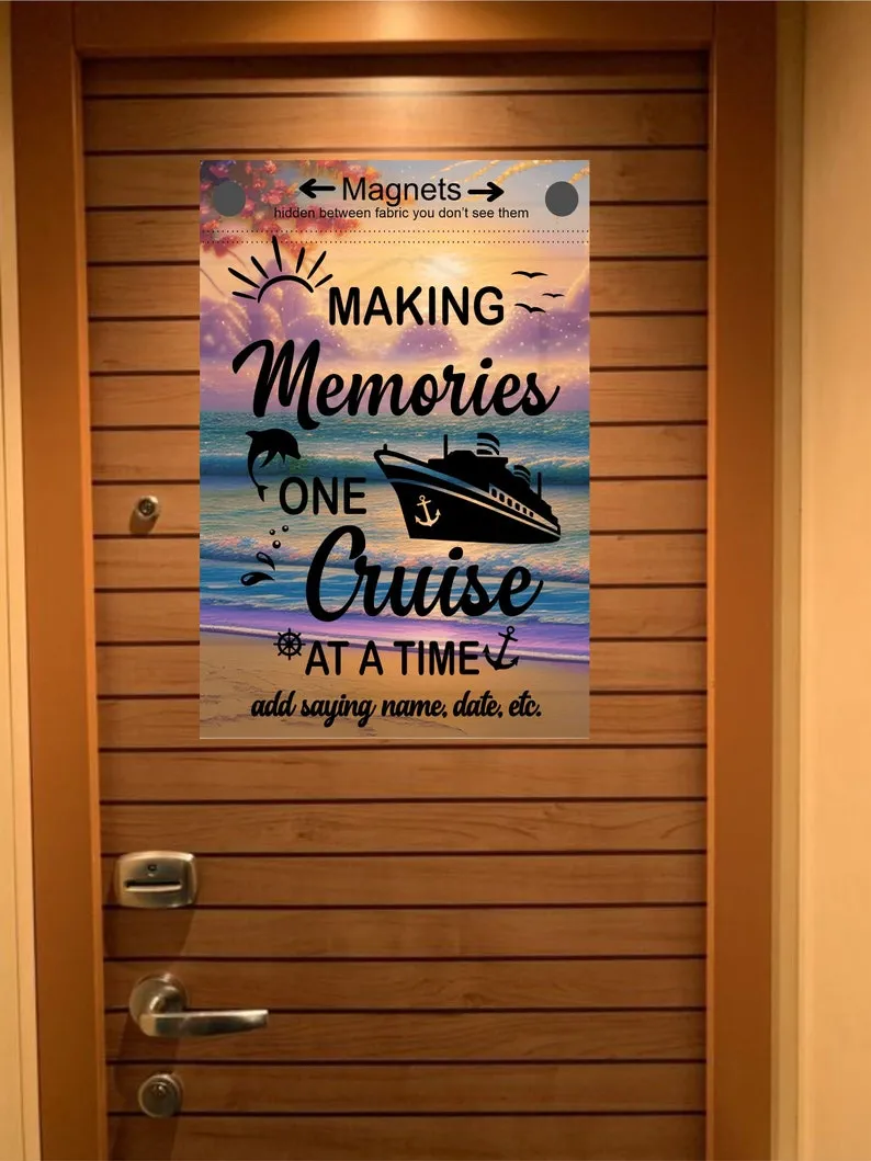 Cruise Door Decoration, Personalized Magnetic Cruise Door Decor, Family Cruise, Cruise Decoration