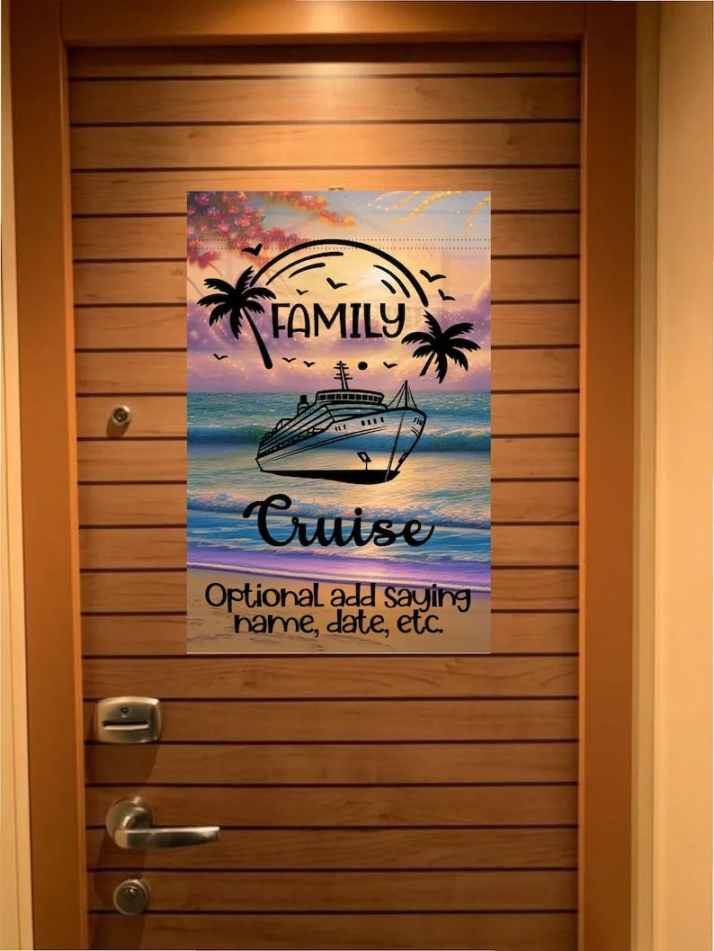 Cruise Door Decoration, Personalized Magnetic Cruise Door Decor, Family Cruise, Cruise Decoration