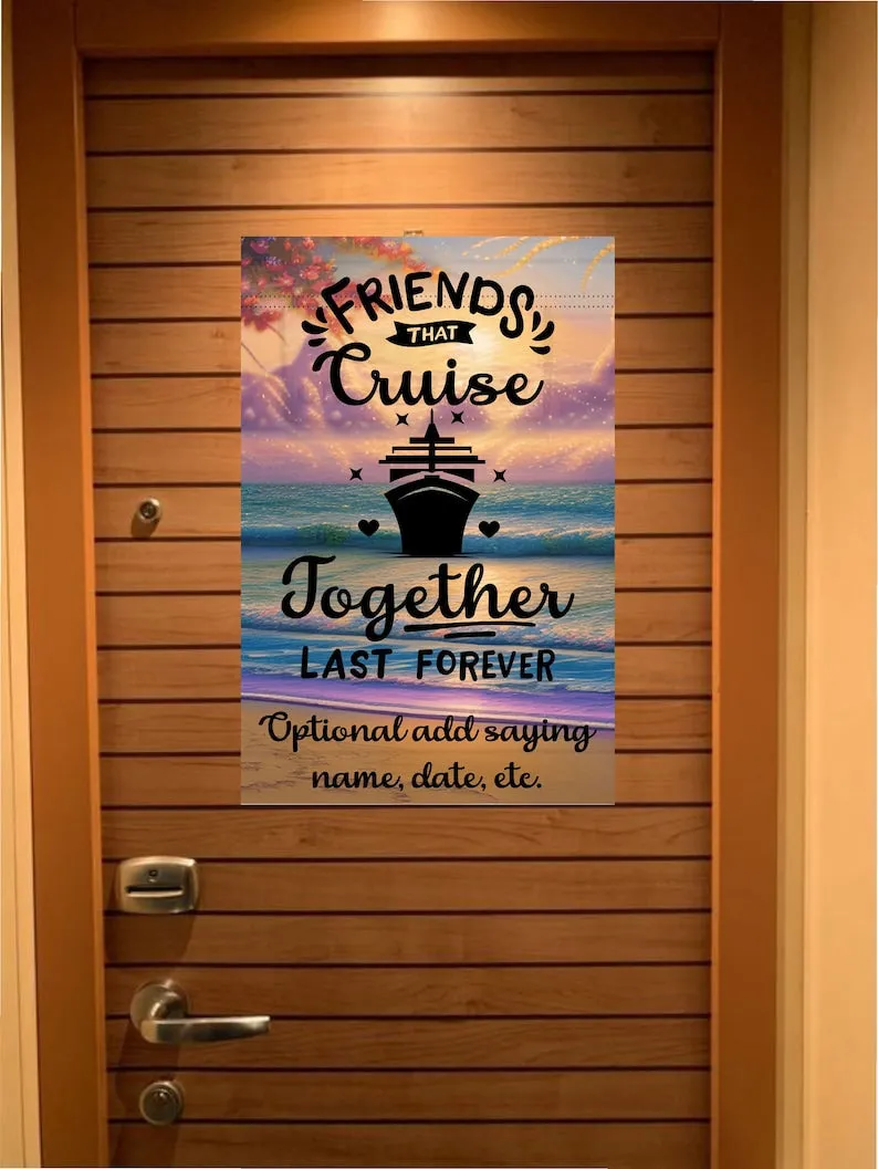 Cruise Door Decoration, Personalized Magnetic Cruise Door Decor, Family Cruise, Cruise Decoration