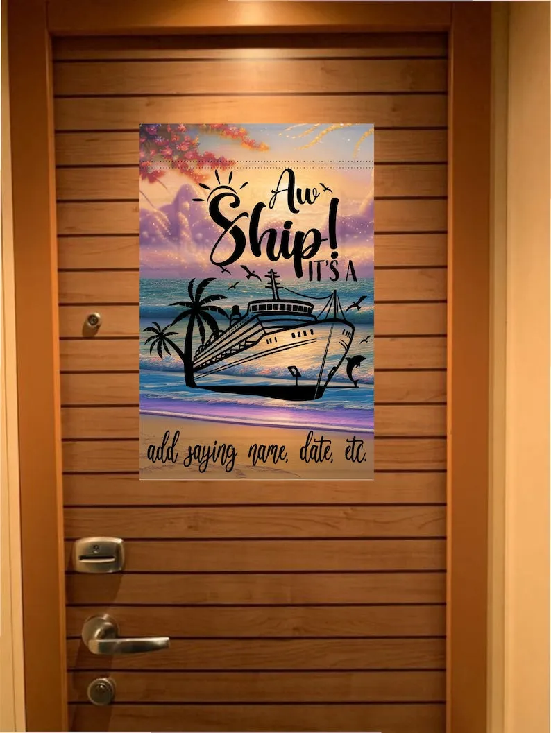 Cruise Door Decoration, Personalized Magnetic Cruise Door Decor, Family Cruise, Cruise Decoration