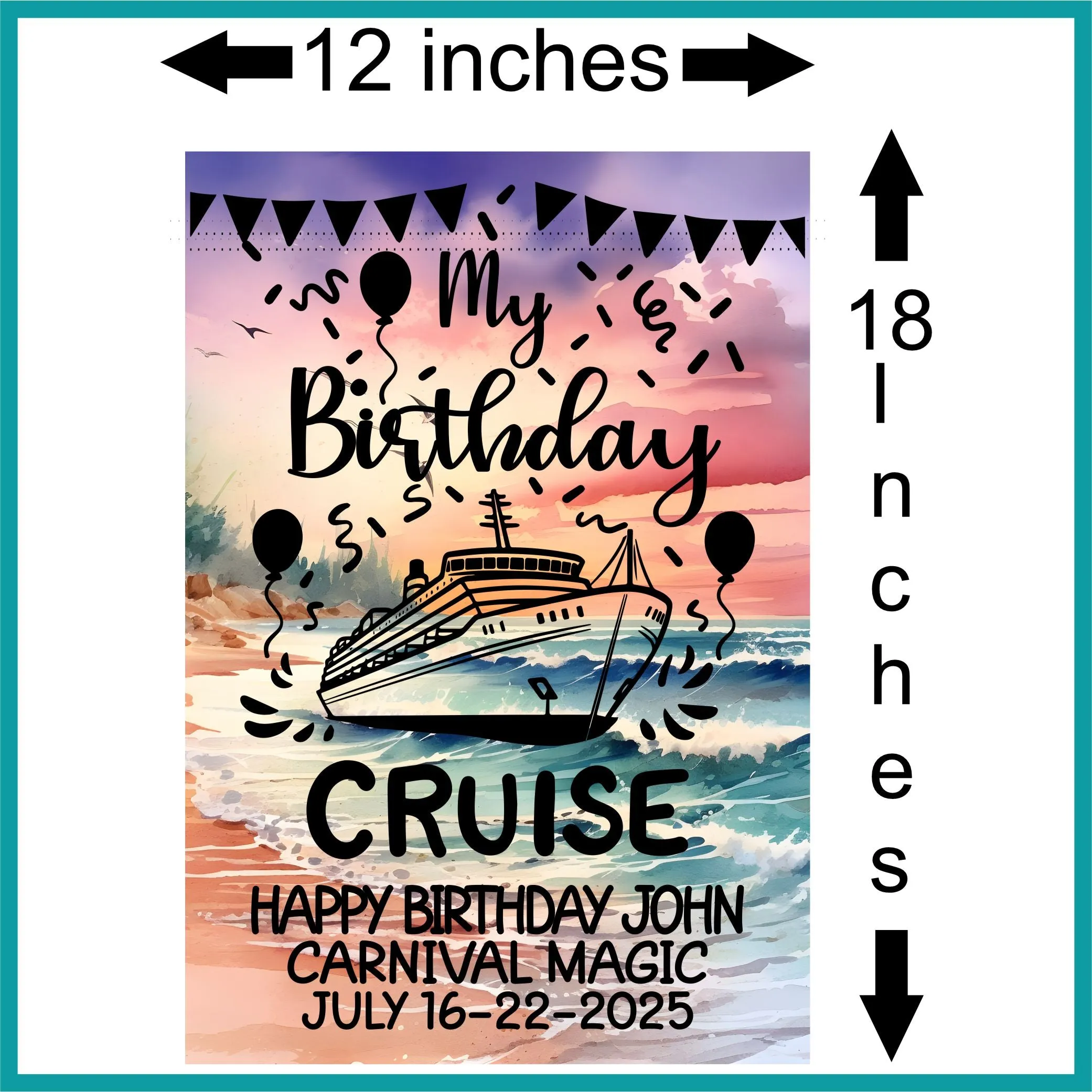Cruise Door Decoration, Personalized Magnetic Cruise Door Decor, Family Cruise, Cruise Decoration