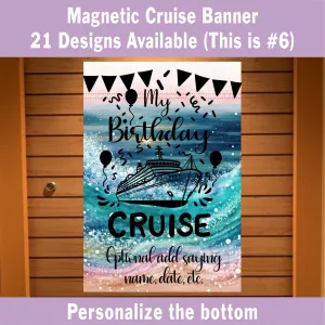 Cruise Ship Door Decoration, Cruise Door Sign Decor, Cruise Essentials, Magnetic Cruise Banner, Cruise Ship Decor, Cruise Sign, Birthday Cruise, Family Cruise, Babymoon Cruise