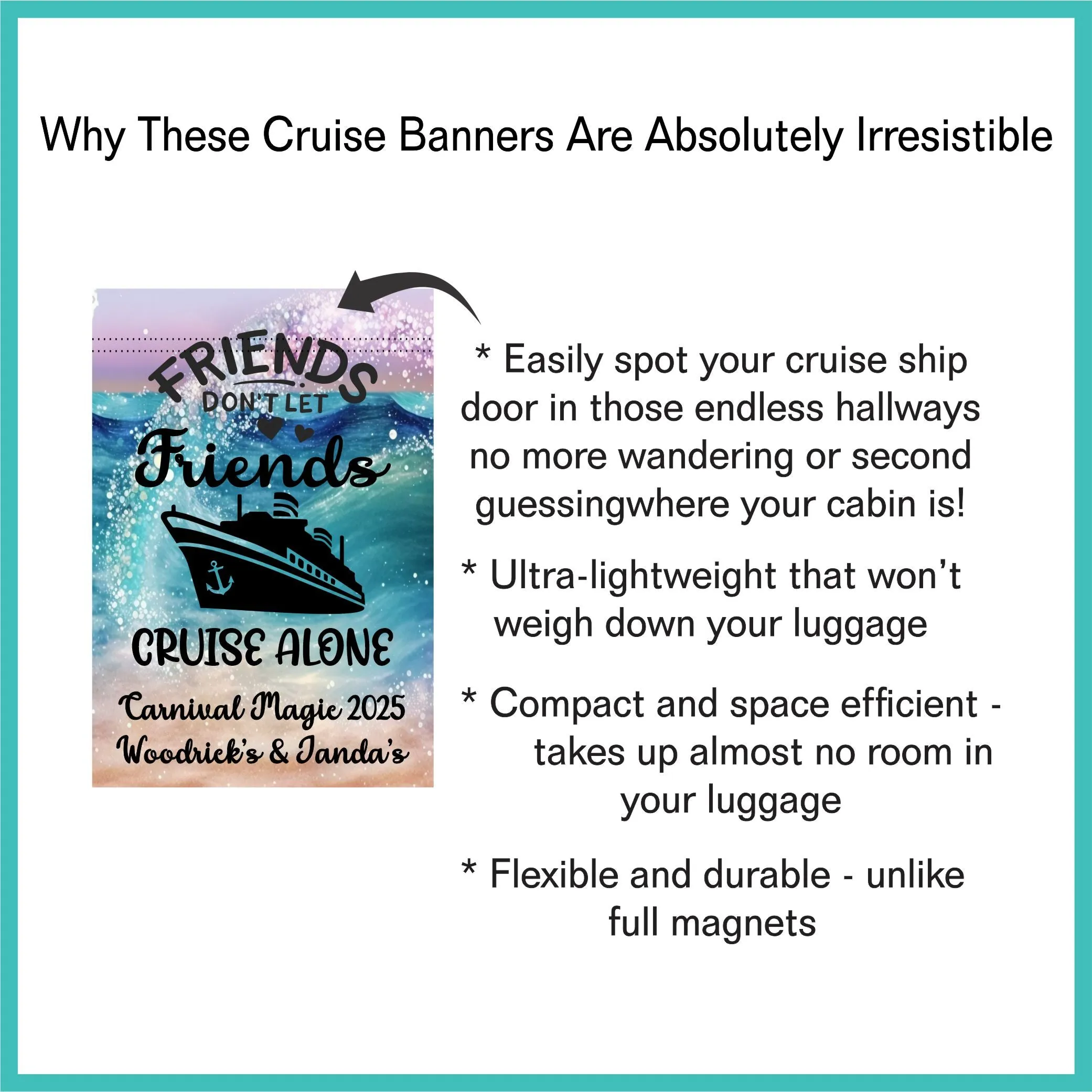 Cruise Ship Door Decoration,  Funny Cruise Door Sign Decor, Cruise Essentials, Magnetic Cruise Banner, Cruise Ship Decor, Cruise Sign, Birthday Cruise, Family Cruise, Babymoon Cruise