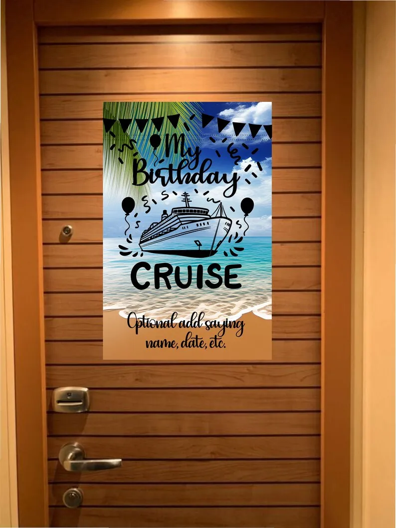 Custom magnetic Cruise Ship door flag banner