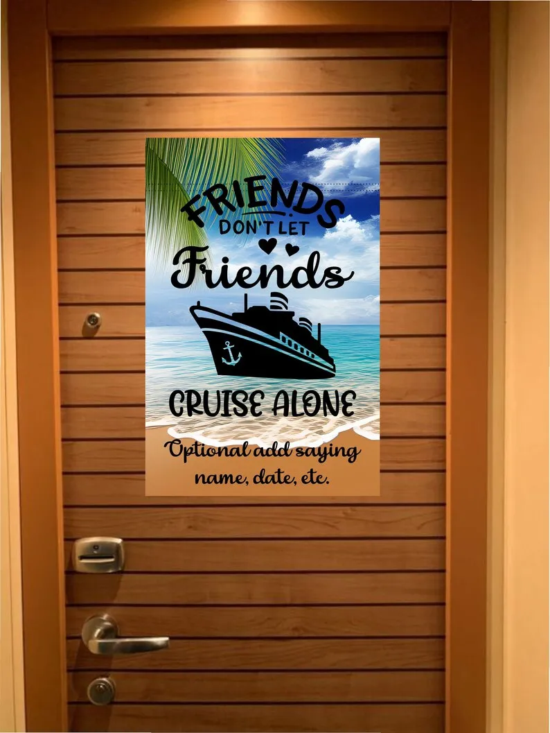 Custom magnetic Cruise Ship door flag banner