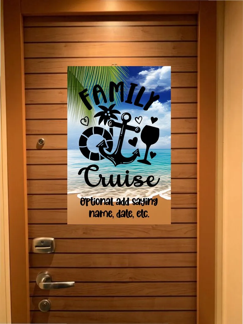 Custom magnetic Cruise Ship door flag banner