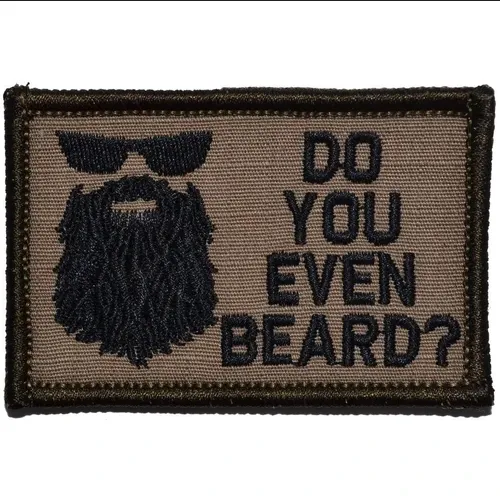 Do You Even Beard? Patch 2"x3" Morale Patch