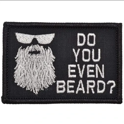 Do You Even Beard? Patch 2"x3" Morale Patch