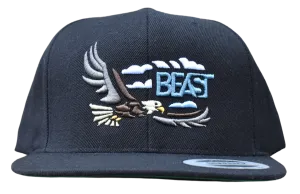 Eagle Beast Black Snapback Cap