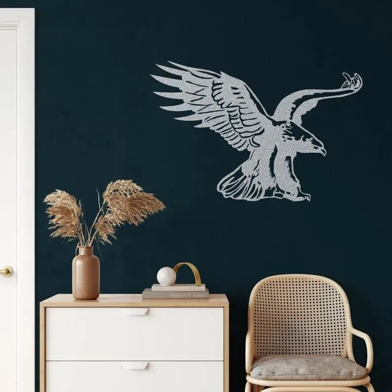 Eagle Bird Metal Wall Decor