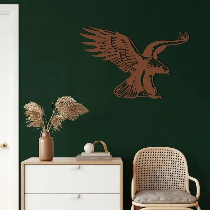 Eagle Bird Metal Wall Decor