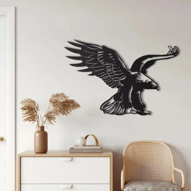 Eagle Bird Metal Wall Decor