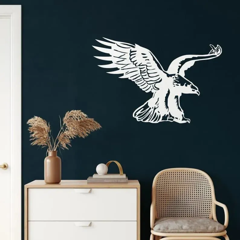 Eagle Bird Metal Wall Decor