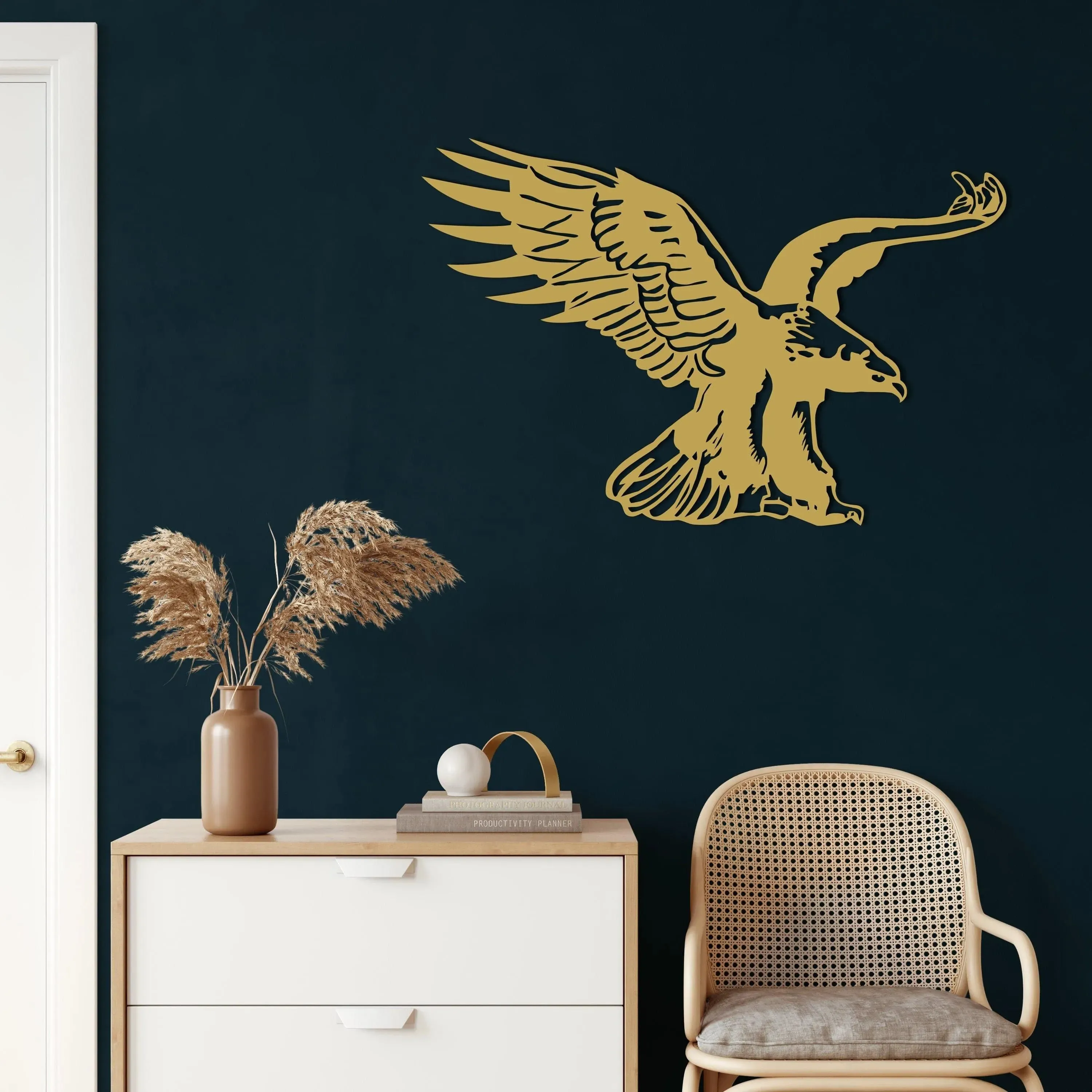 Eagle Bird Metal Wall Decor