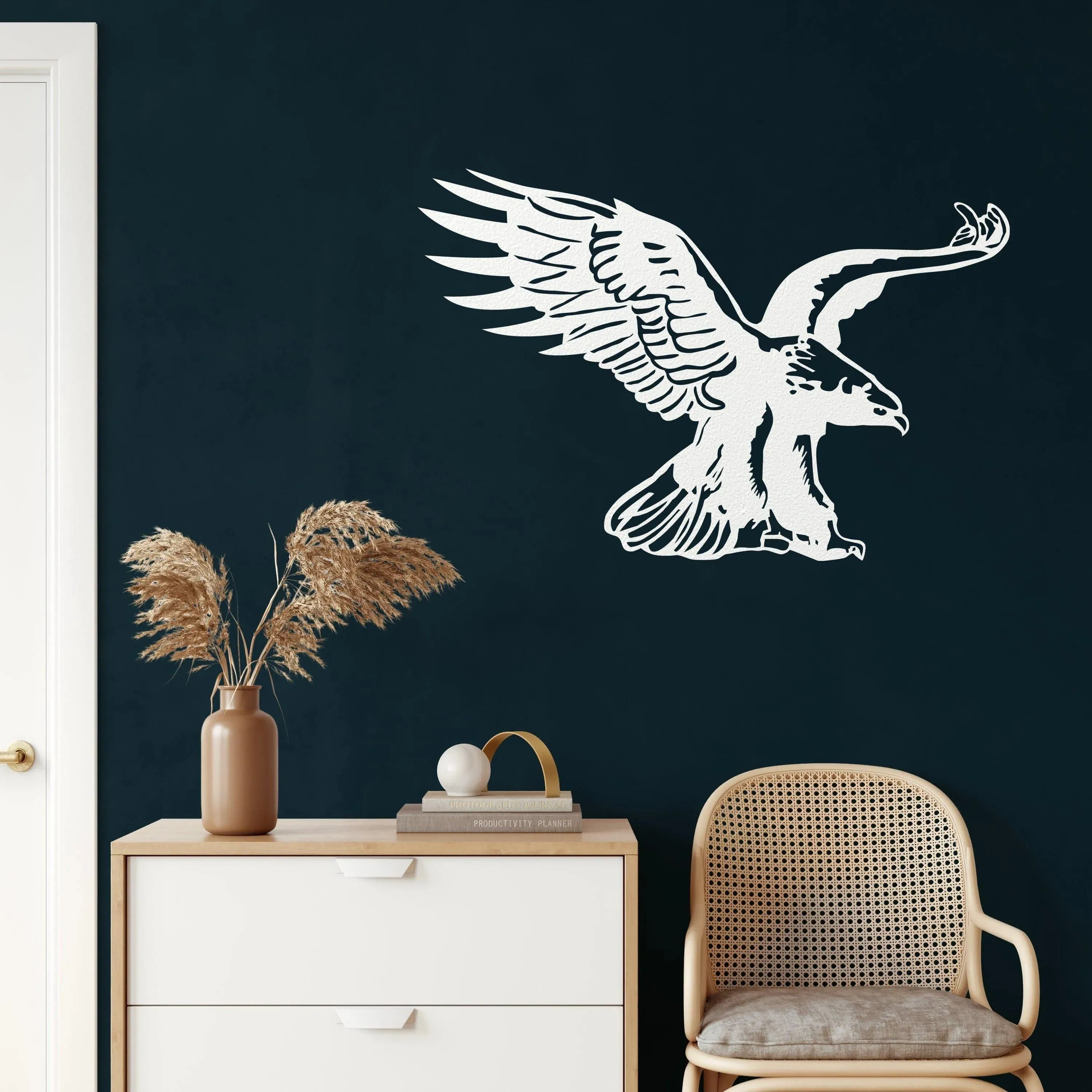 Eagle Bird Metal Wall Decor
