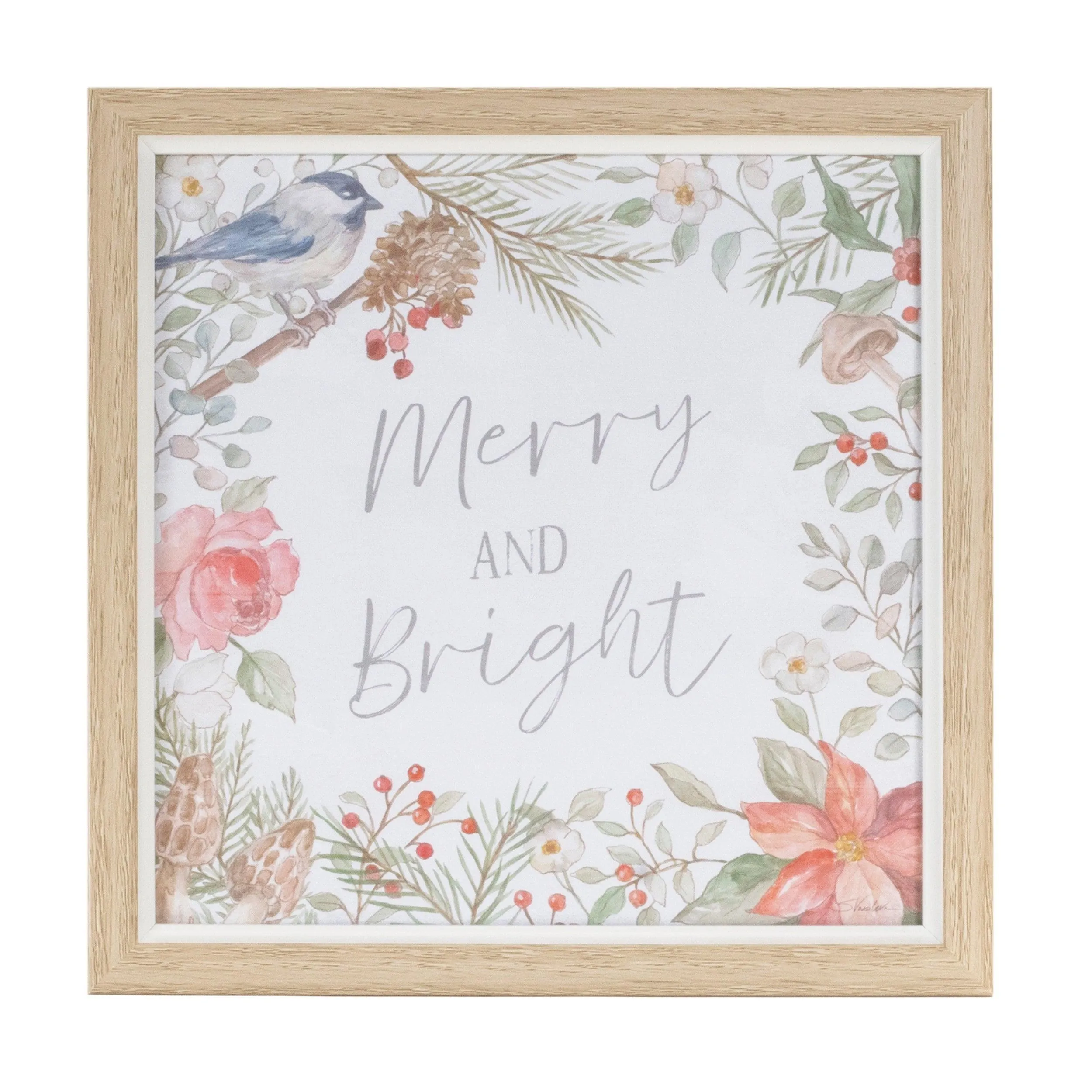 Framed Winter Cardinal Sentiment Print (Set of 3)