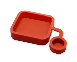 GoPro Soft Silicone Lens Cover Cap for Hero 3  Camera Housing - Red