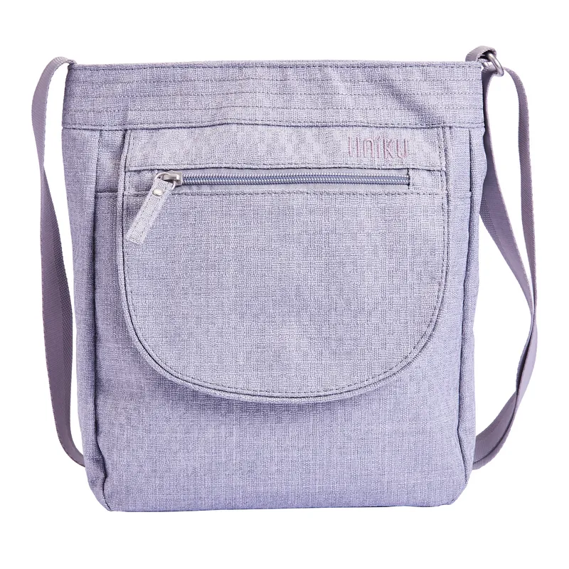 Haiku Jaunt Cross Body Bag in Cherry Blossom, Stone Gray, Black in Bloom & Forest