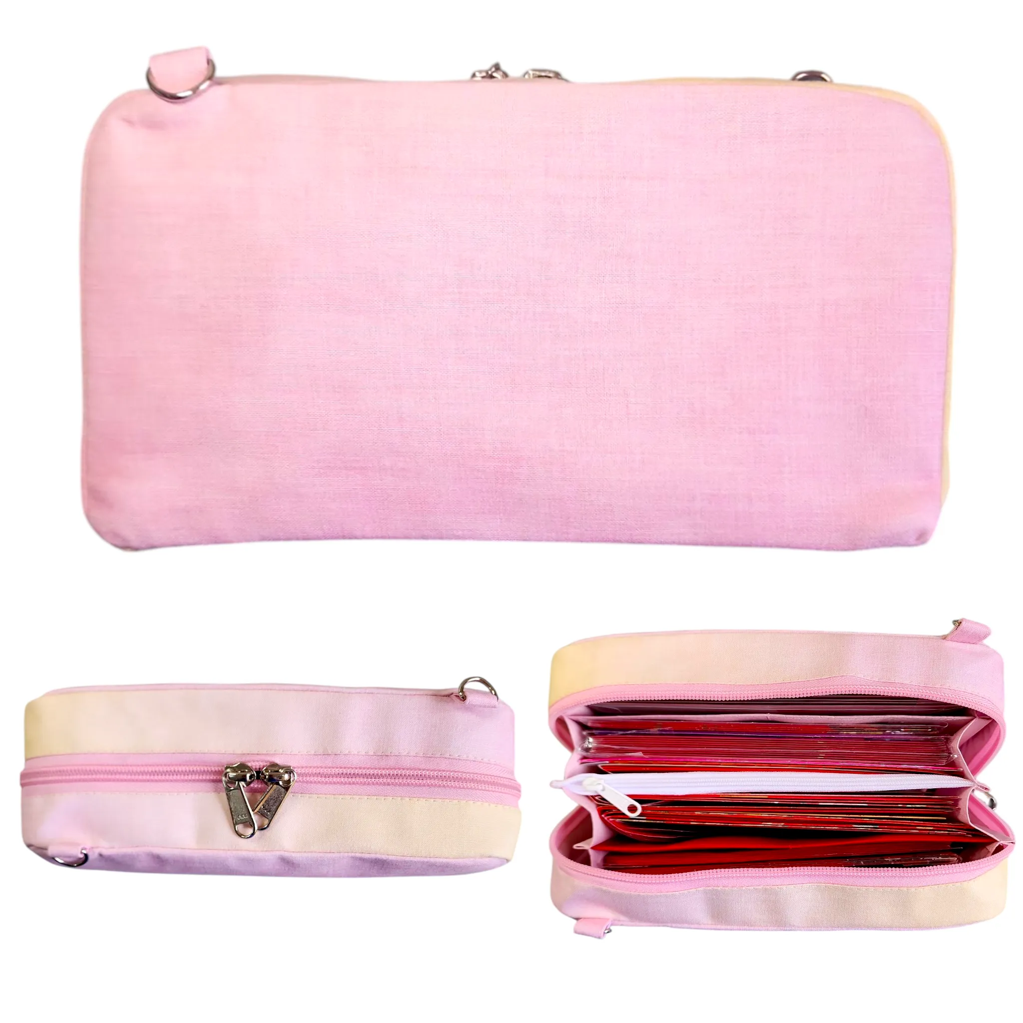 Handmade All-in-One Organizer | Travel Organizer | Stationery Organizer | Passport Organizer | Weekend Pouch | Red Packet Organizer | Super Organizer 1B09