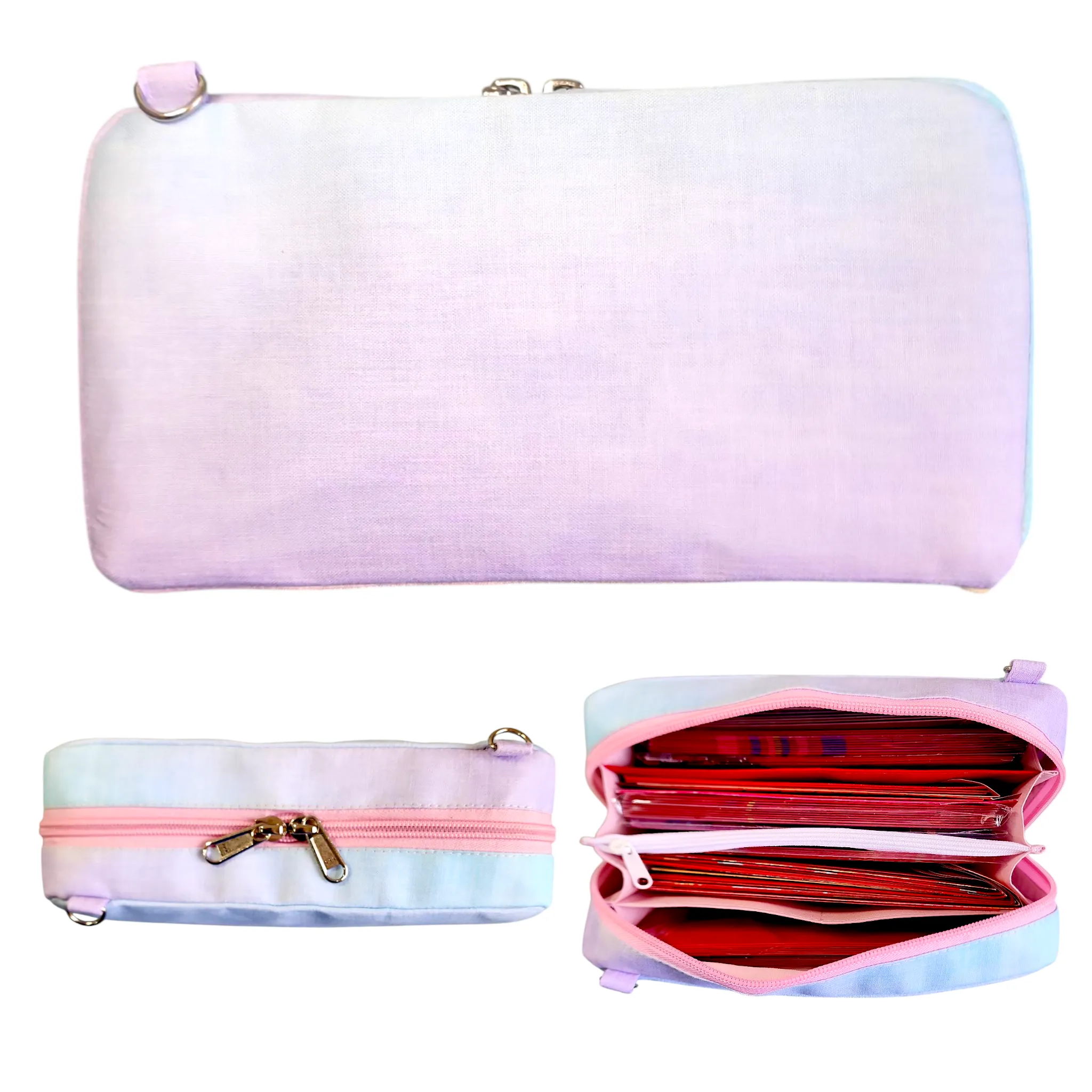 Handmade All-in-One Organizer | Travel Organizer | Stationery Organizer | Passport Organizer | Weekend Pouch | Red Packet Organizer | Super Organizer 1B10