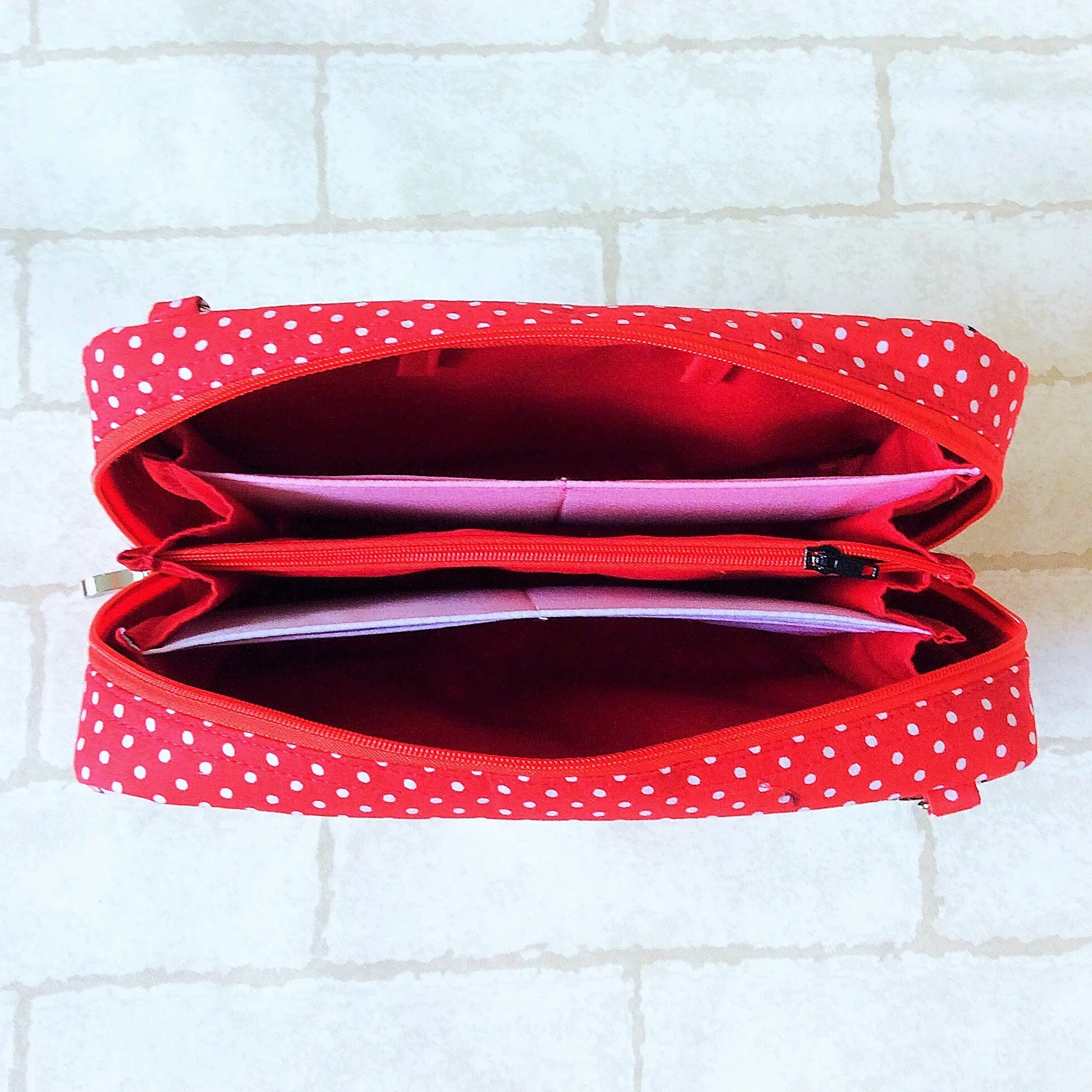 Handmade All-in-One Organizer | Travel Organizer | Stationery Organizer | Passport Organizer | Weekend Pouch | Red Packet Organizer | Super Organizer 1B15